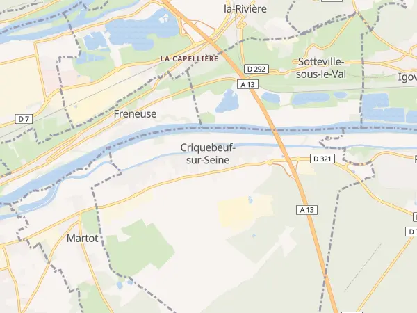 Plan de Criquebeuf-sur-Seine