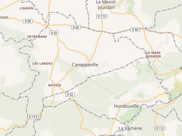 Plan de Canappeville