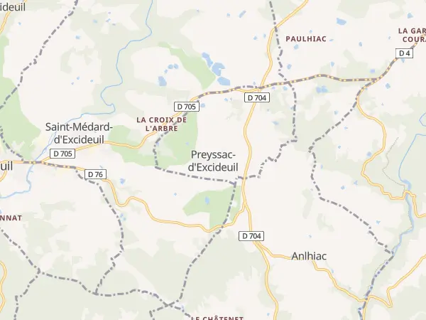 Plan de Preyssac-d’Excideuil