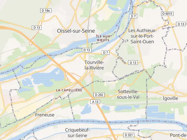 Plan de Tourville-la-Rivière