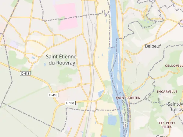 Plan de Saint-Étienne-du-Rouvray