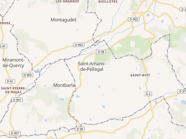 Plan de Saint-Amans-de-Pellagal