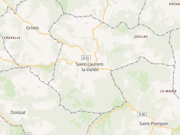 Plan de Saint-Laurent-la-Vallée