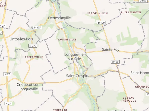 Plan de Longueville-sur-Scie