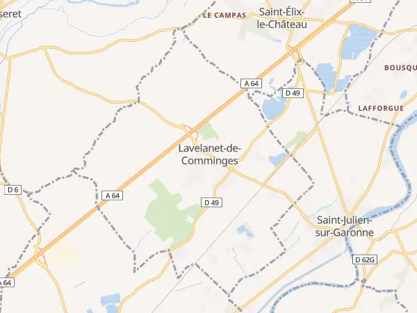 Plan de Lavelanet-de-Comminges