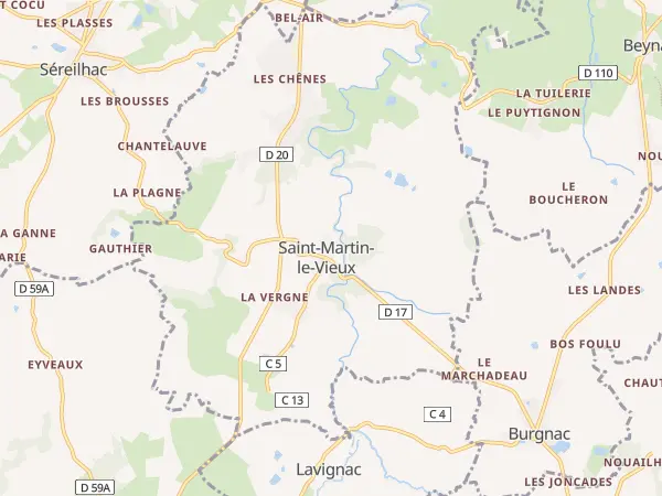 Plan de Saint-Martin-le-Vieux