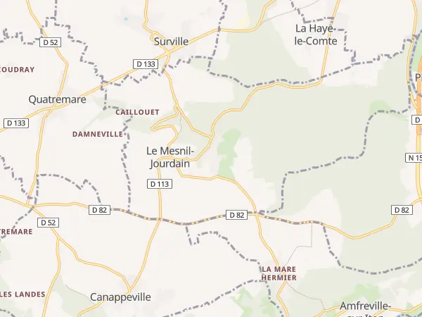 Plan du Mesnil-Jourdain