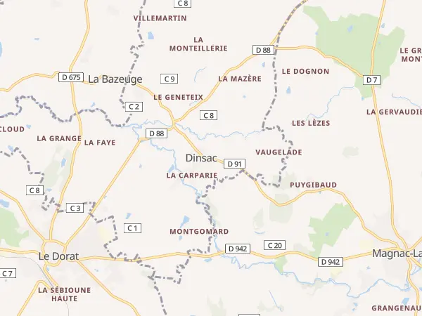 Plan de Dinsac