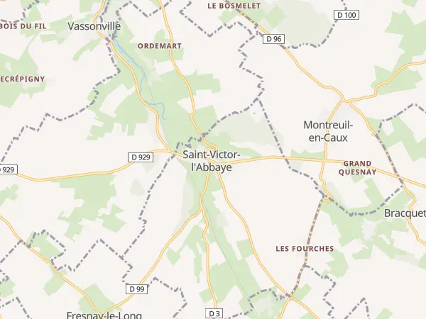 Plan de Saint-Victor-l’Abbaye
