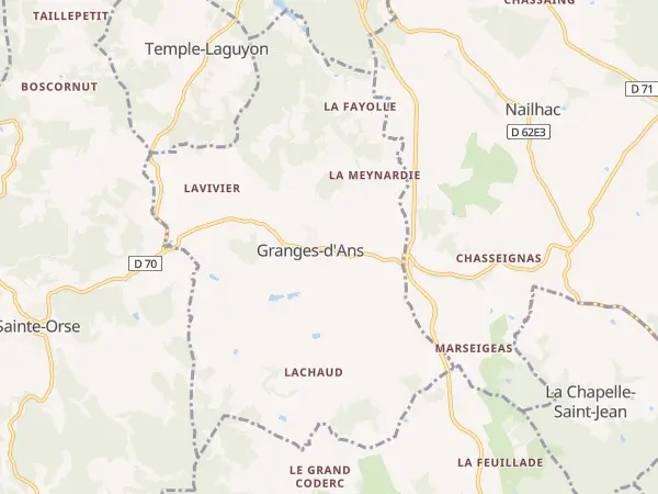 Plan de Granges-d’Ans