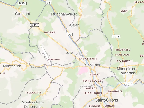 Plan de Lorp-Sentaraille