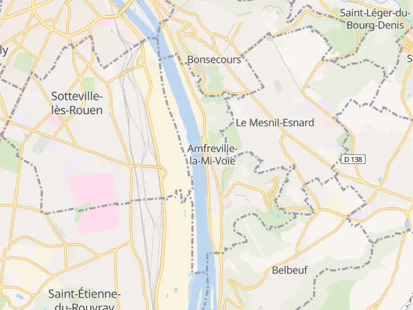 Plan de Amfreville-la-Mi-Voie