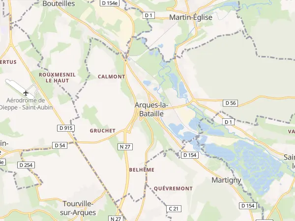 Plan de Arques-la-Bataille