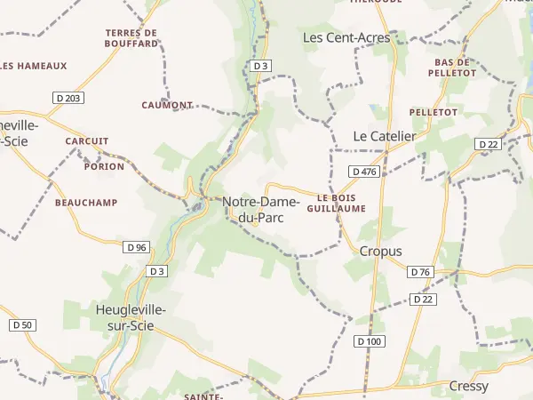 Plan de Notre-Dame-du-Parc