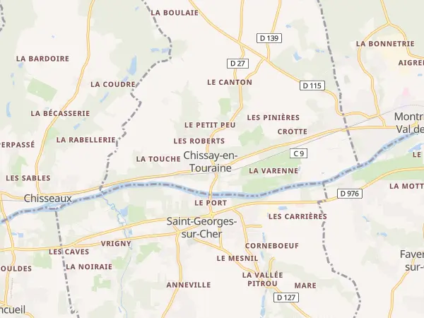 Plan de Chissay-en-Touraine