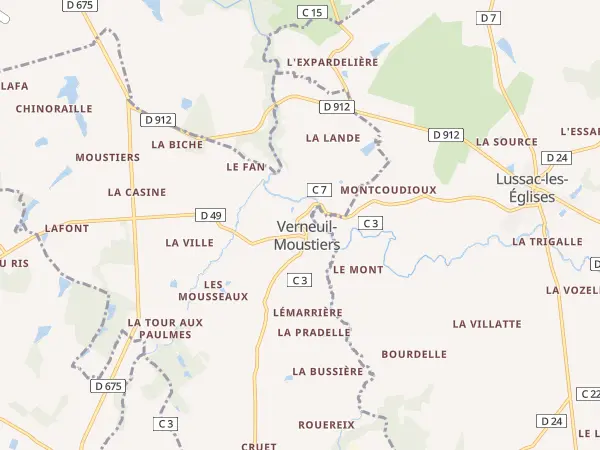 Plan de Verneuil-Moustiers