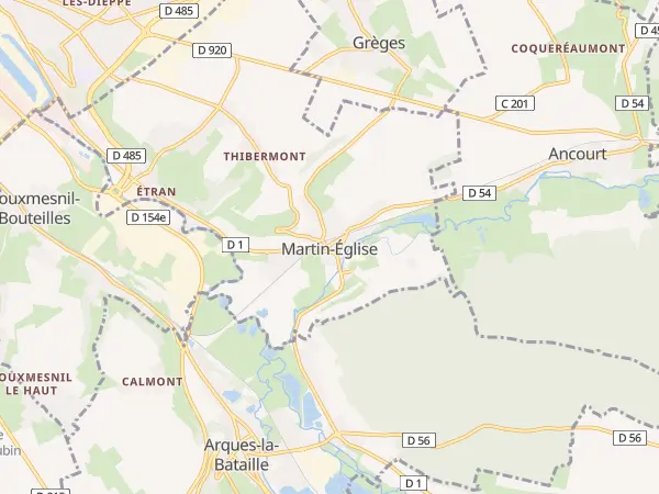 Plan de Martin-Église