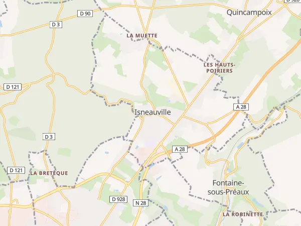 Plan de Isneauville