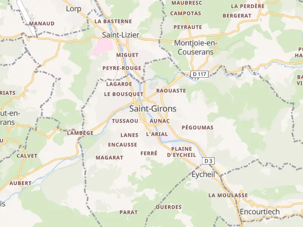 Plan de Saint-Girons