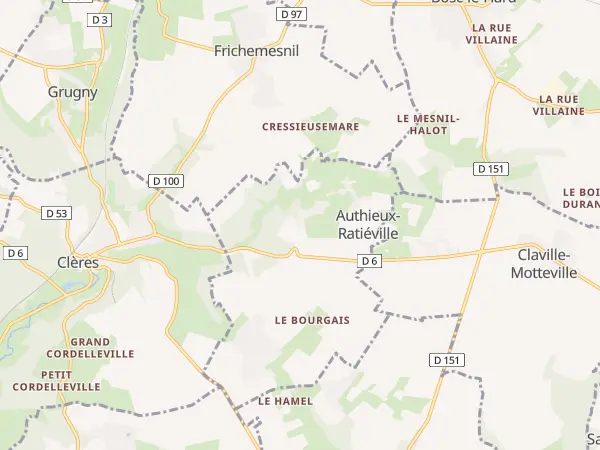 Plan de Authieux-Ratiéville