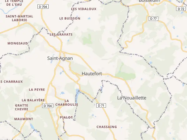 Plan de Hautefort