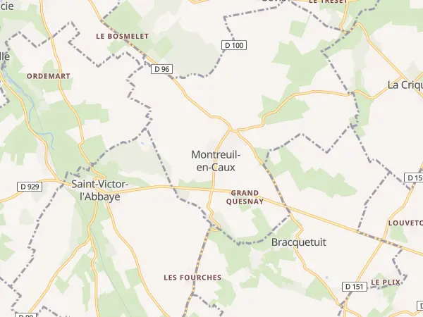 Plan de Montreuil-en-Caux