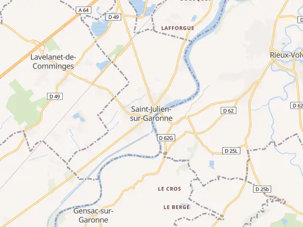 Plan de Saint-Julien-sur-Garonne