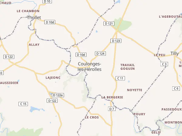 Plan de Coulonges-les-Hérolles