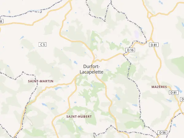 Plan de Durfort-Lacapelette
