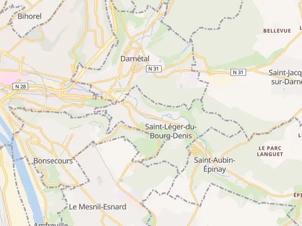 Plan de Saint-Léger-du-Bourg-Denis
