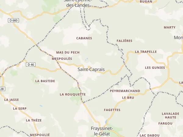 Plan de Saint-Caprais