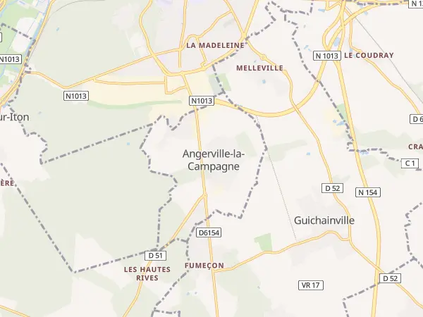 Plan de Angerville-la-Campagne
