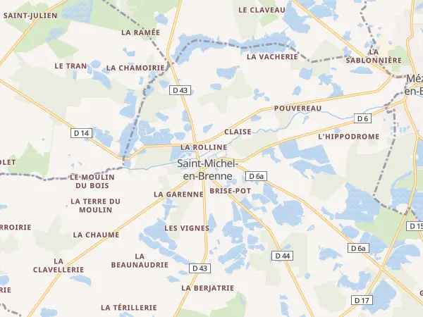 Plan de Saint-Michel-en-Brenne