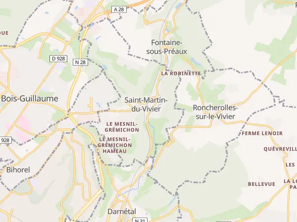 Plan de Saint-Martin-du-Vivier