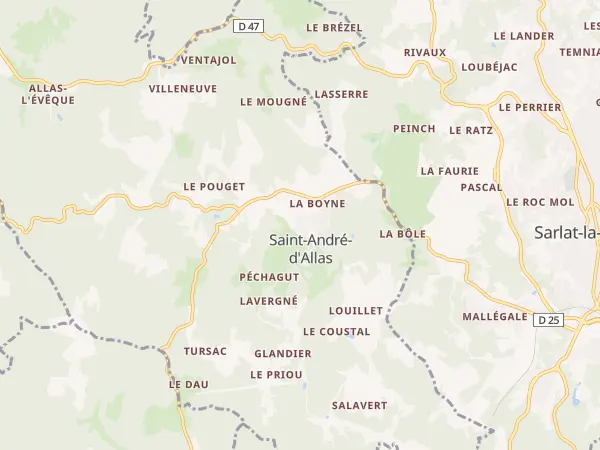 Plan de Saint-André-d’Allas