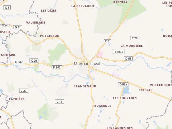 Plan de Magnac-Laval