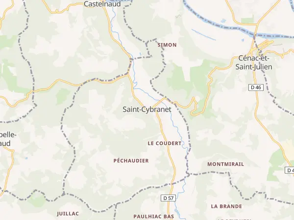 Plan de Saint-Cybranet