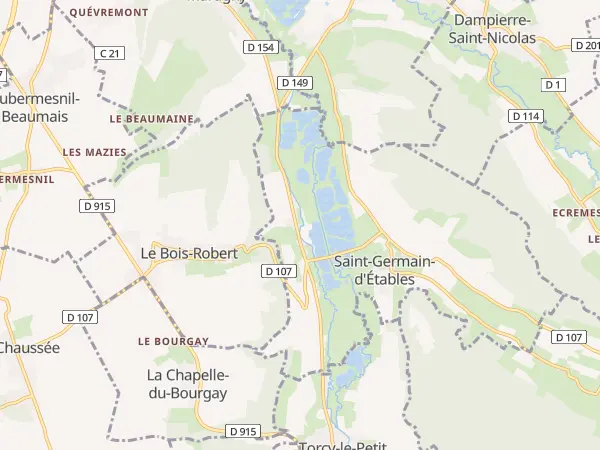 Plan de Saint-Germain-d’Étables