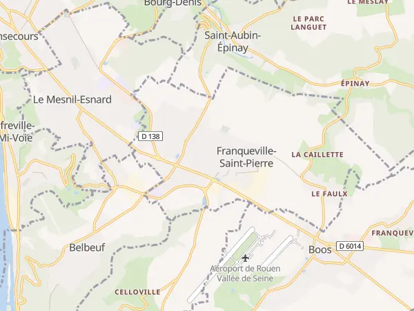 Plan de Franqueville-Saint-Pierre