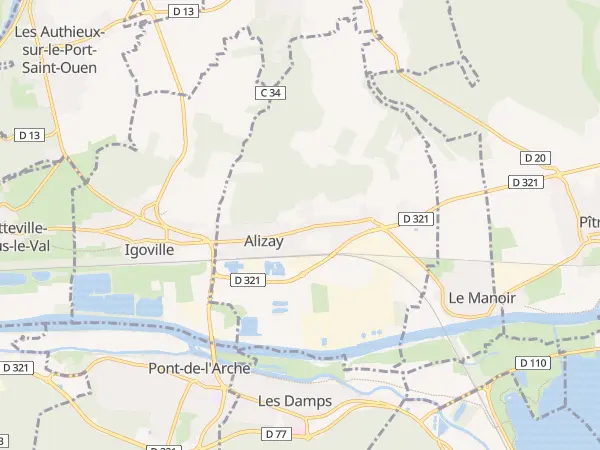 Plan de Alizay