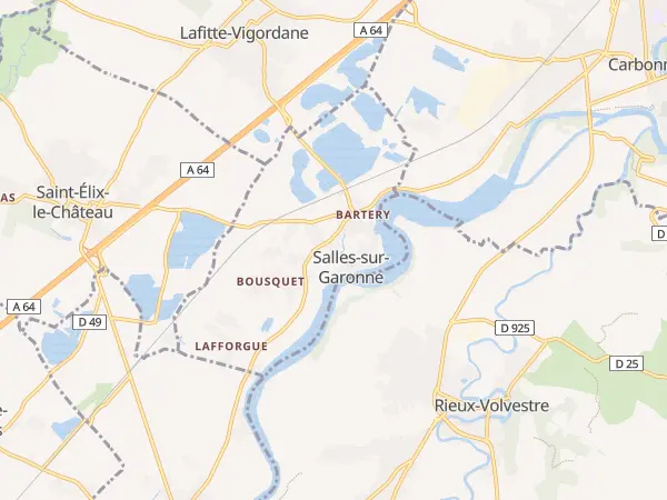 Plan de Salles-sur-Garonne