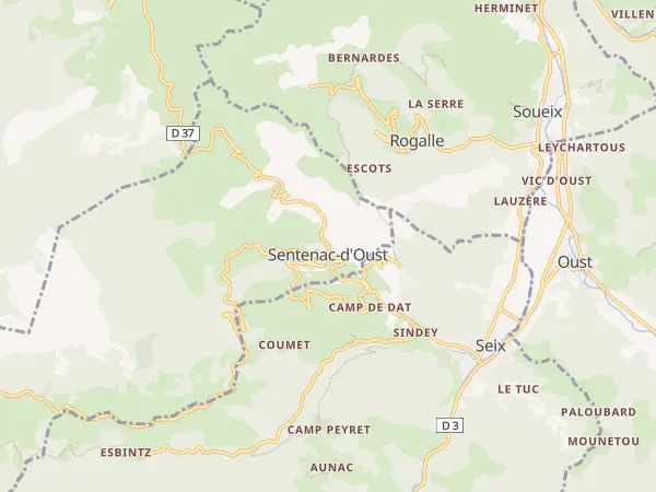 Plan de Sentenac-d’Oust