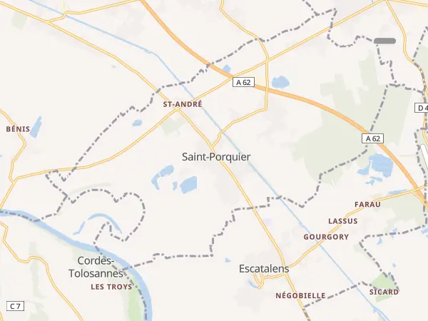 Plan de Saint-Porquier
