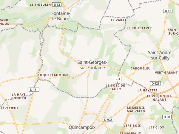 Plan de Saint-Georges-sur-Fontaine
