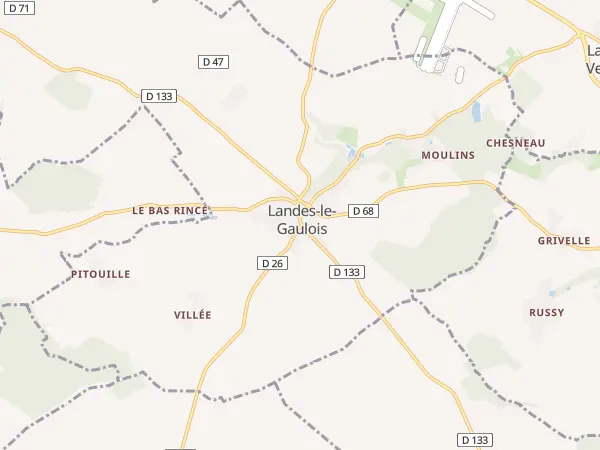 Plan de Landes-le-Gaulois