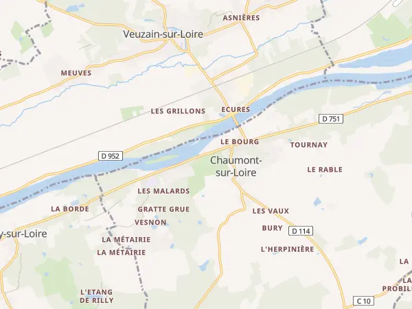 Plan de Chaumont-sur-Loire