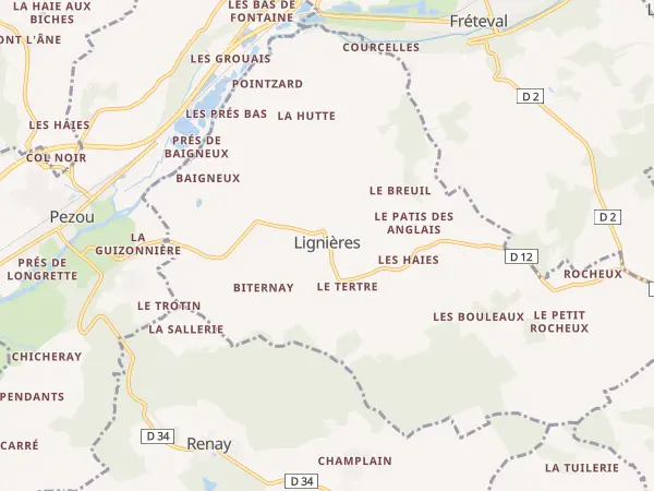 Plan de Lignières