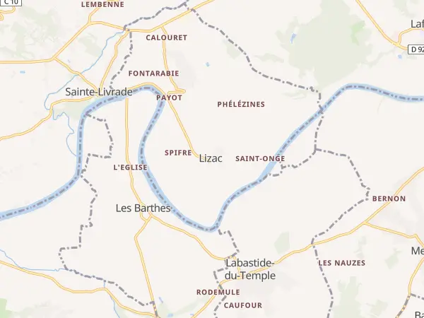 Plan de Lizac