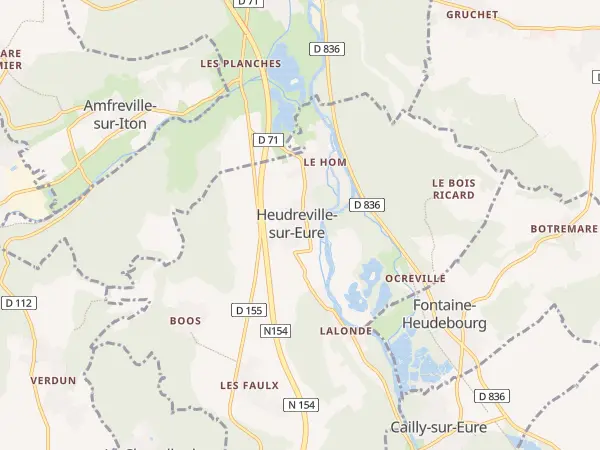 Plan de Heudreville-sur-Eure
