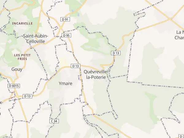Plan de Quévreville-la-Poterie